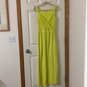 Neon yellow/green full length dress